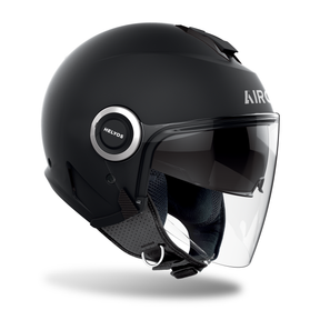 Airoh Helyos Open Face Scooter Motorcycle Helmet - Black Matt ECE 2206