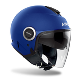 Airoh Helyos Open Face Scooter Motorcycle Helmet - Blue Matt ECE 2206