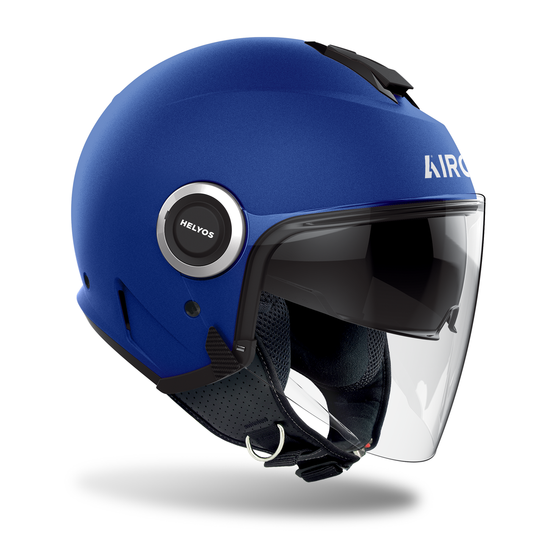Airoh Helyos Open Face Scooter Motorcycle Helmet - Blue Matt ECE 2206