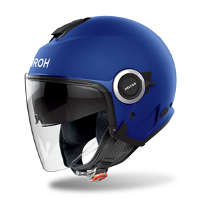 Airoh Helyos Open Face Scooter Motorcycle Helmet - Blue Matt ECE 2206