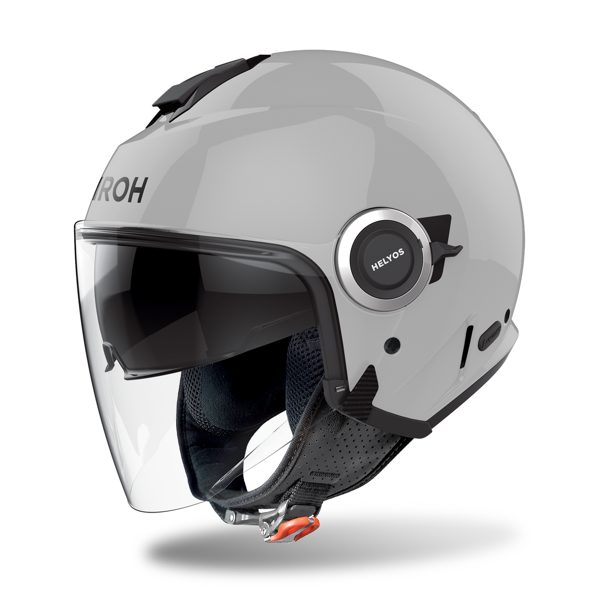 Airoh Helyos Open Face Scooter Motorcycle Helmet - Concrete Grey Gloss ECE 2206