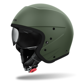 Airoh J110 2 in 1 Composite Carbon Motorcycle Motorbike Helmet - Miltary Green Matt ECE 2206