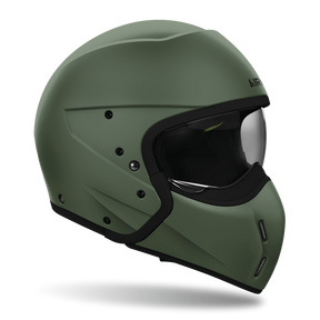 Airoh J110 2 in 1 Composite Carbon Motorcycle Motorbike Helmet - Miltary Green Matt ECE 2206