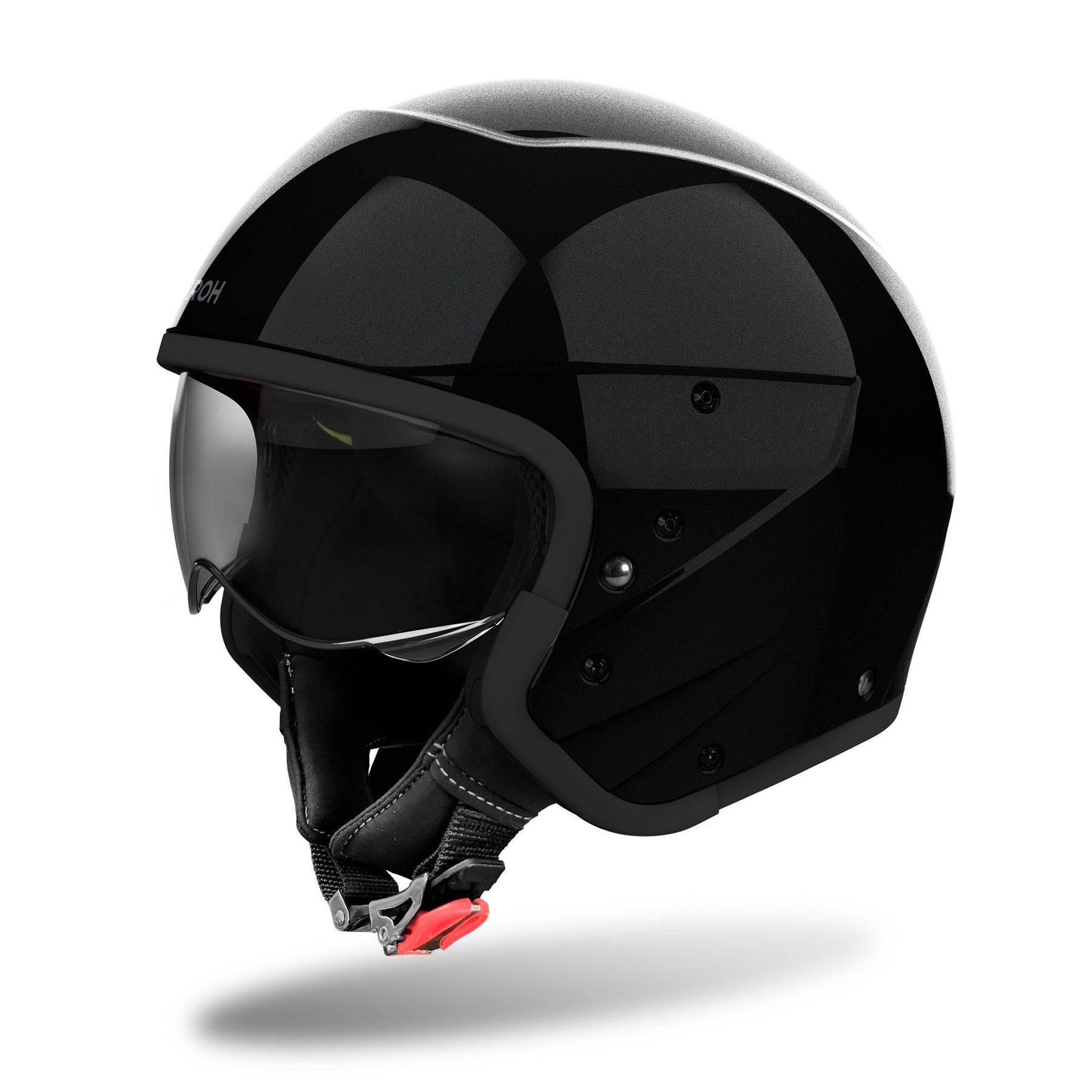 Airoh J110 Motorcycle Helmet - Black Glitter ECE 2206