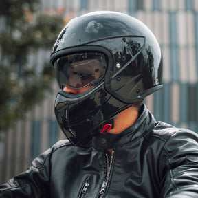 Airoh J110 Motorcycle Helmet - Black Glitter ECE 2206