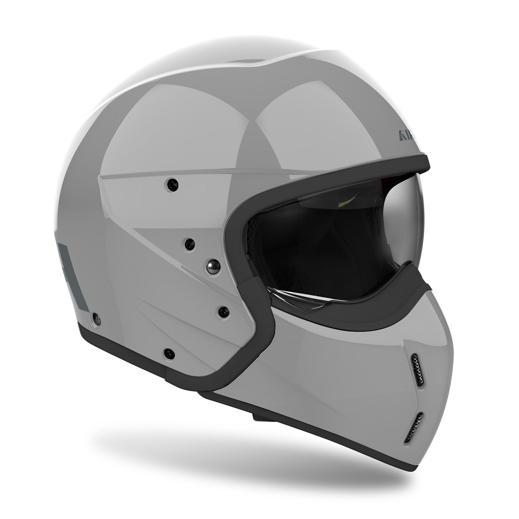 Airoh J110 Motorcycle Helmet - Cement Grey Gloss ECE 2206