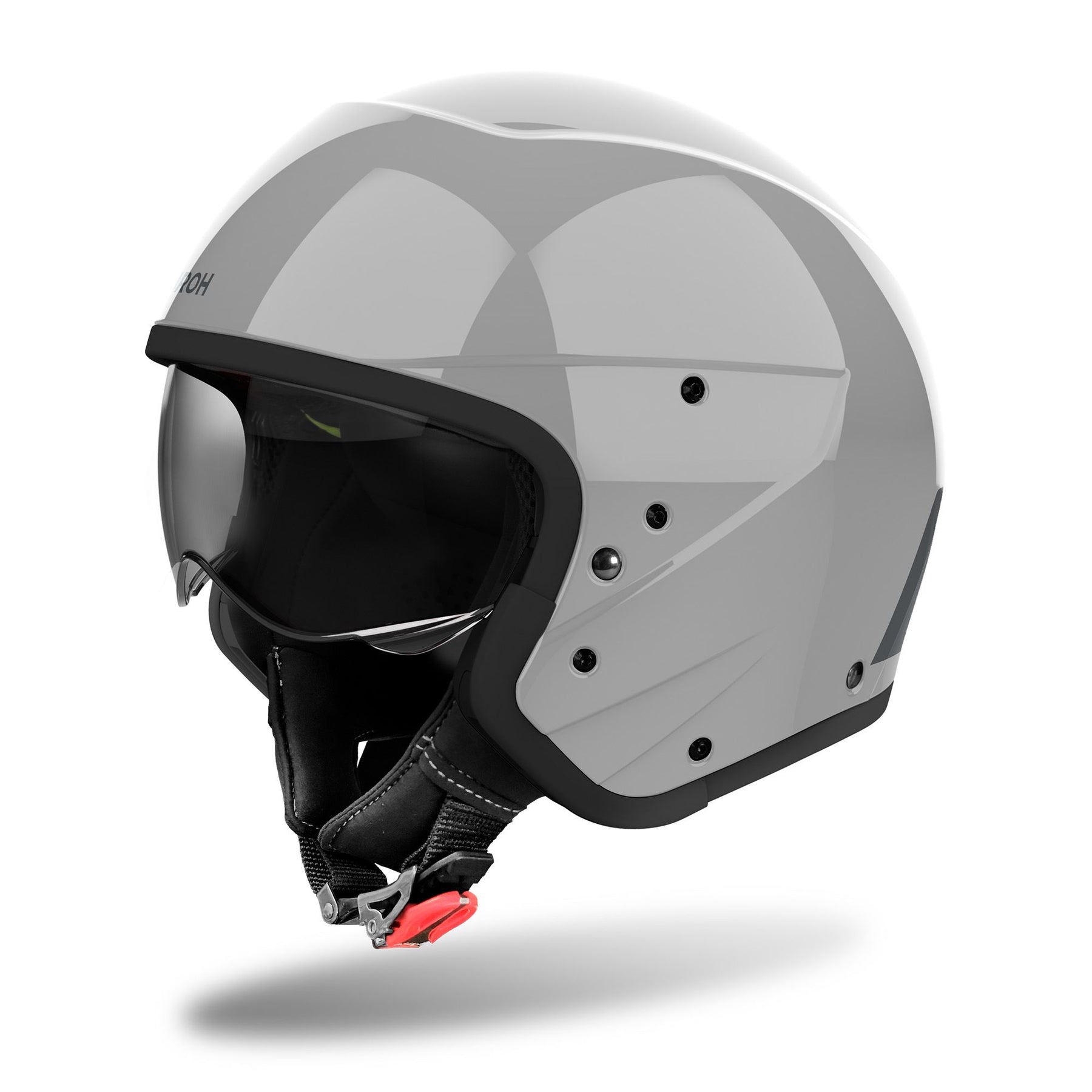 Airoh J110 Motorcycle Helmet - Cement Grey Gloss ECE 2206