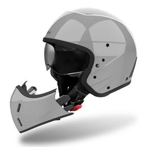 Airoh J110 Motorcycle Helmet - Cement Grey Gloss ECE 2206
