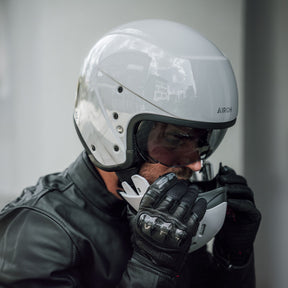 Airoh J110 Motorcycle Helmet - Cement Grey Gloss ECE 2206