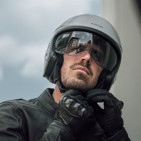 Airoh J110 Motorcycle Helmet - Cement Grey Gloss ECE 2206