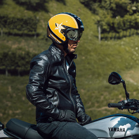 Airoh J110 Motorcycle Helmet - Command Yellow Gloss ECE 2206