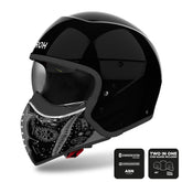 Airoh J110 Motorcycle Helmet - Paesly Black Gloss ECE 2206