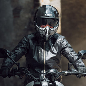 Airoh J110 Motorcycle Helmet - Paesly Black Gloss ECE 2206