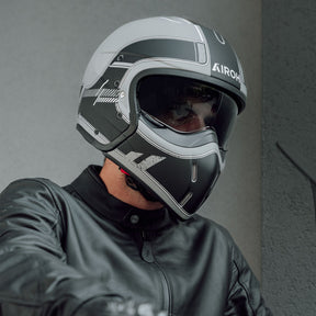 Airoh J110 Motorcycle Helmet - Raster Black Matt ECE 2206