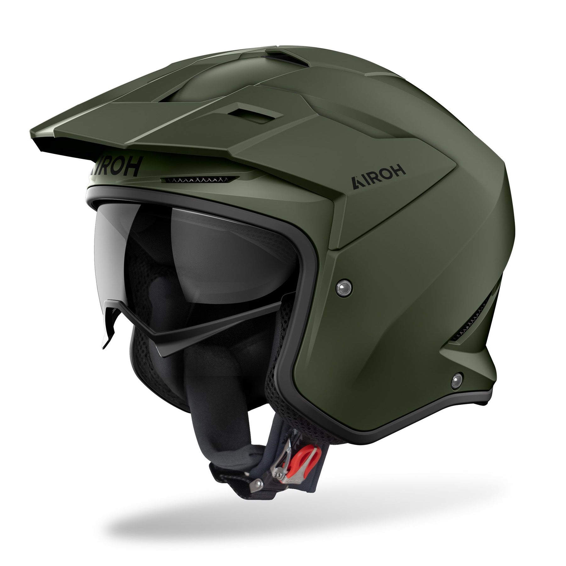 Airoh Kombakt Motorcycle Helmet - Military Green Matt ECE 2206