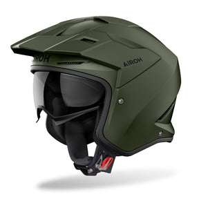 Airoh Kombakt Motorcycle Helmet - Military Green Matt ECE 2206