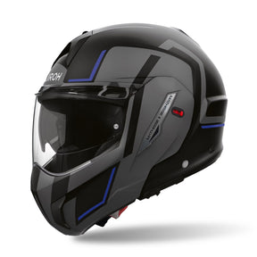 Airoh Mathisse 2 Modular Flip Up Motorcycle Motorbike Helmet - Genius Blue Matt ECE 2206