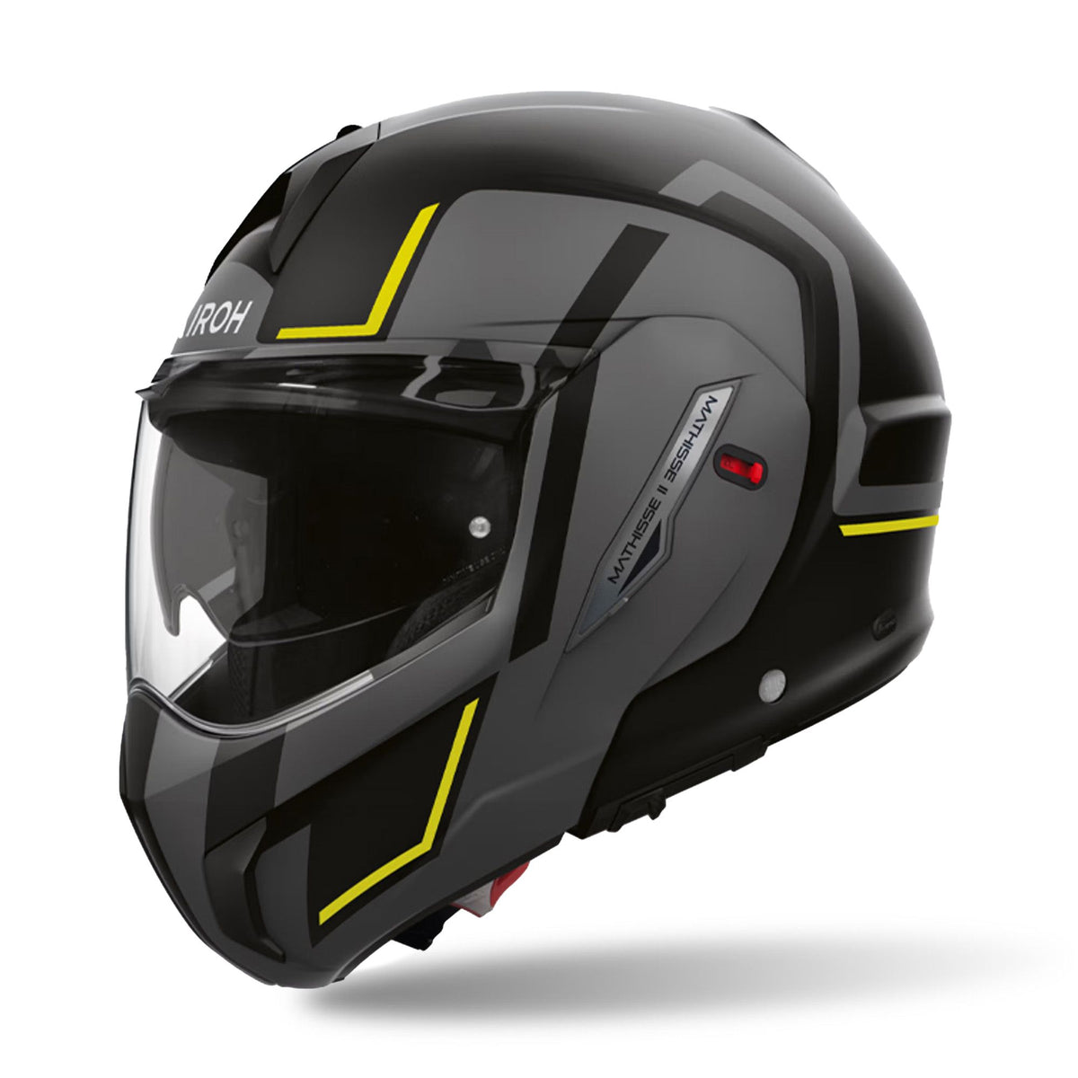Airoh Mathisse 2 Modular Flip Up Motorcycle Motorbike Helmet - Genius Yellow Matt ECE 2206