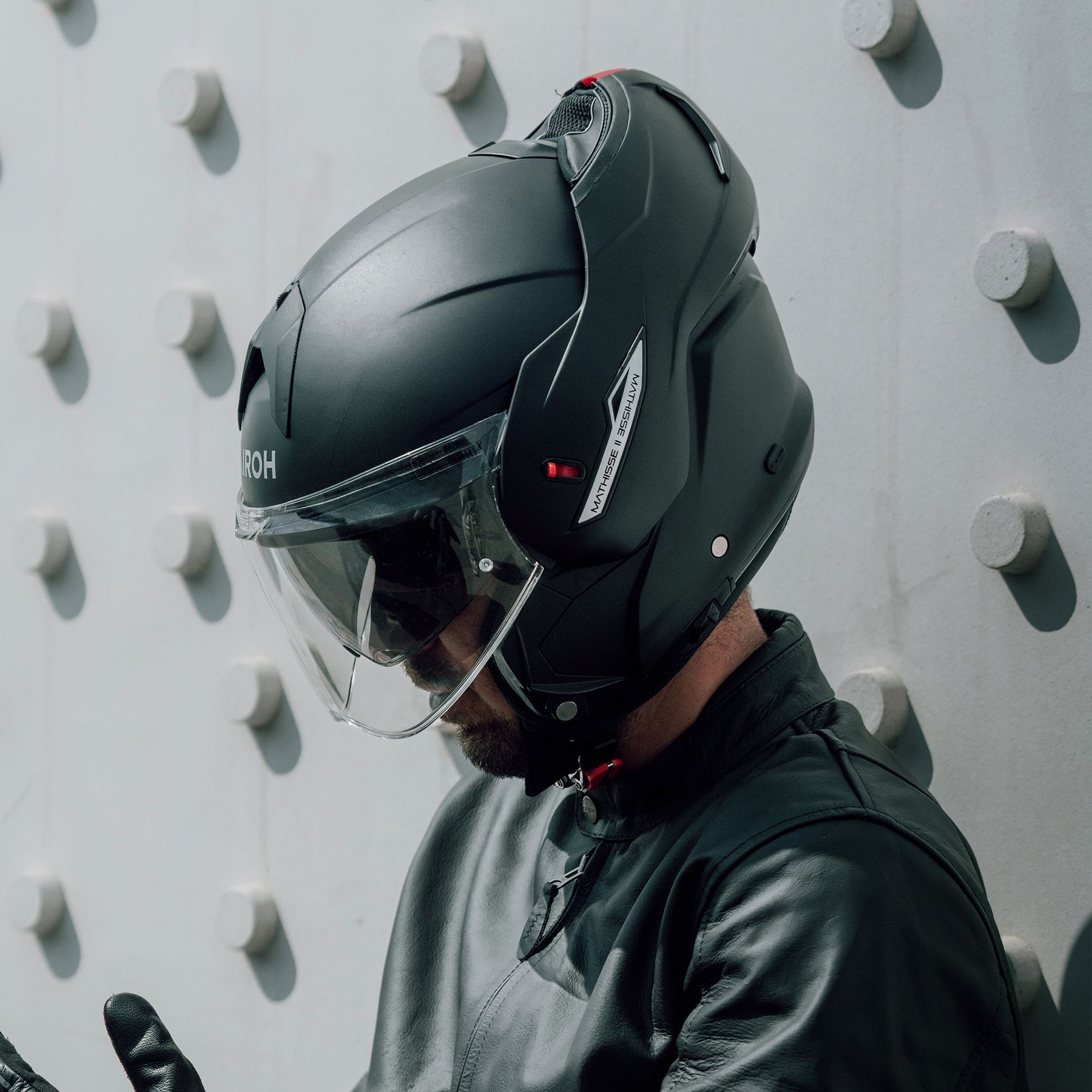 Airoh Mathisse II Motorcycle Helmet - Black Matt ECE 2206