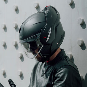 Airoh Mathisse II Motorcycle Helmet - Black Matt ECE 2206