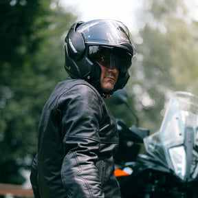 Airoh Mathisse II Motorcycle Helmet - Black Matt ECE 2206