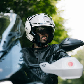 Airoh Mathisse II Motorcycle Helmet - White Gloss ECE 2206