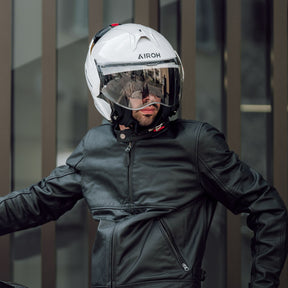 Airoh Mathisse II Motorcycle Helmet - White Gloss ECE 2206