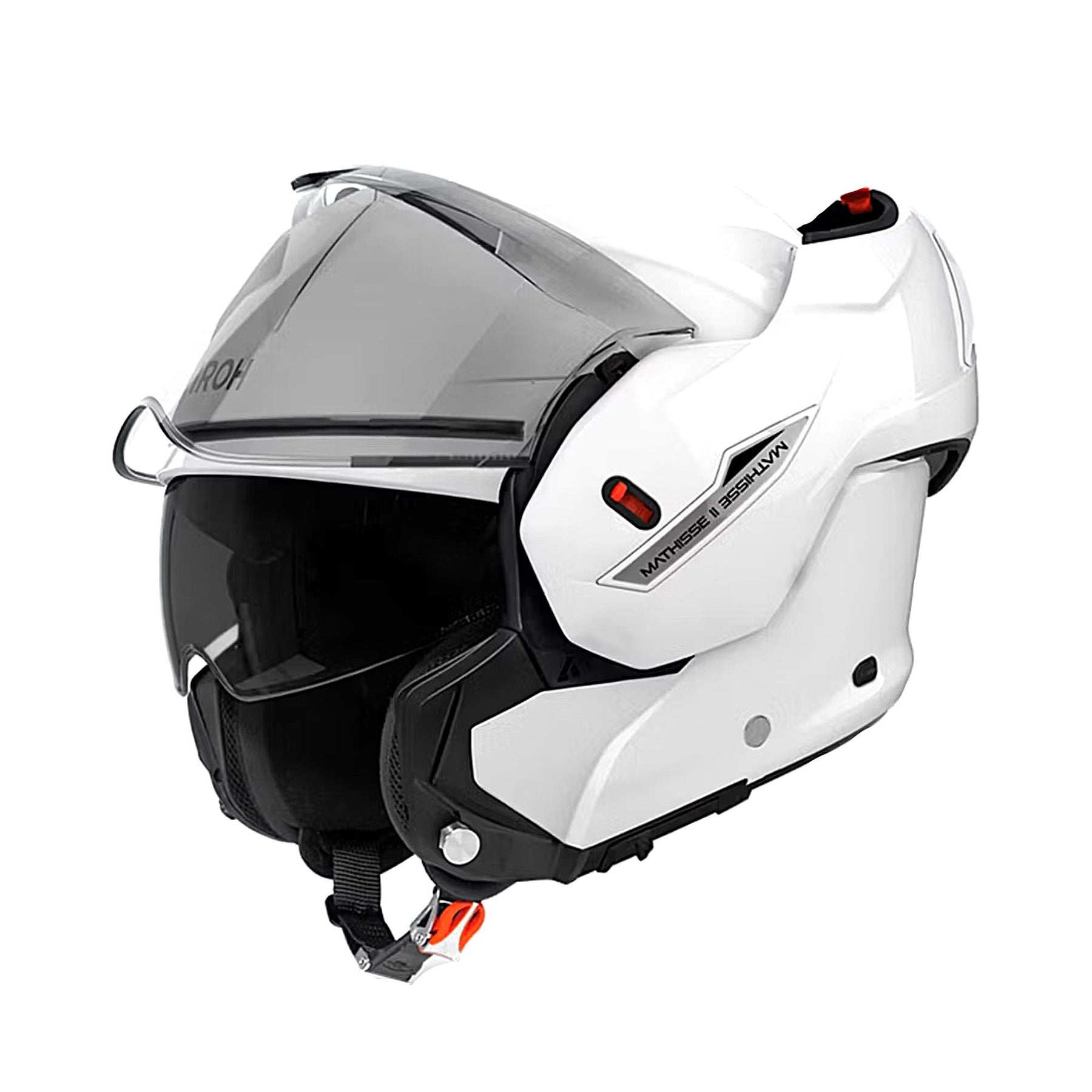 Airoh Mathisse II Motorcycle Helmet - White Gloss ECE 2206