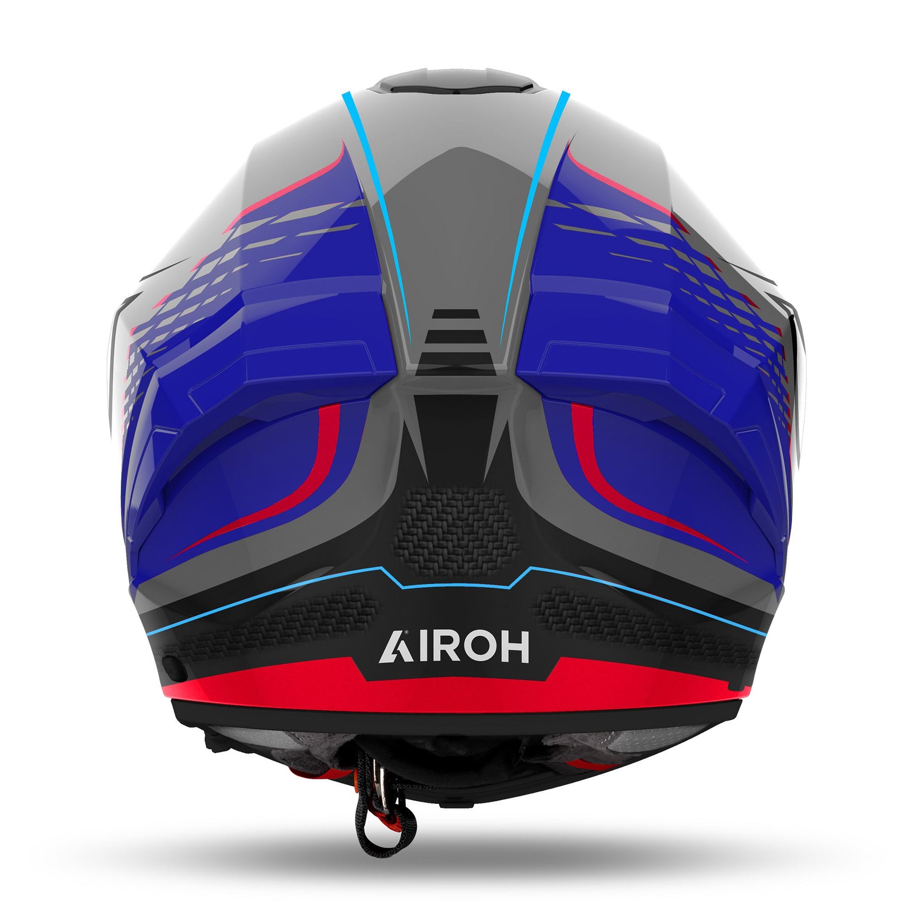 Airoh Matryx Motocycle Helmet - Rocket Blue/Red Gloss ECE 2206