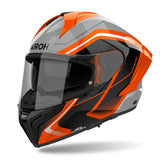 Airoh Matryx Motorcycle Helmet - Wide Orange Gloss ECE 2206