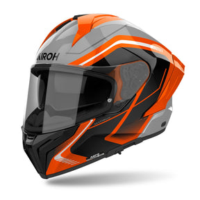 Airoh Matryx Motorcycle Helmet - Wide Orange Gloss ECE 2206