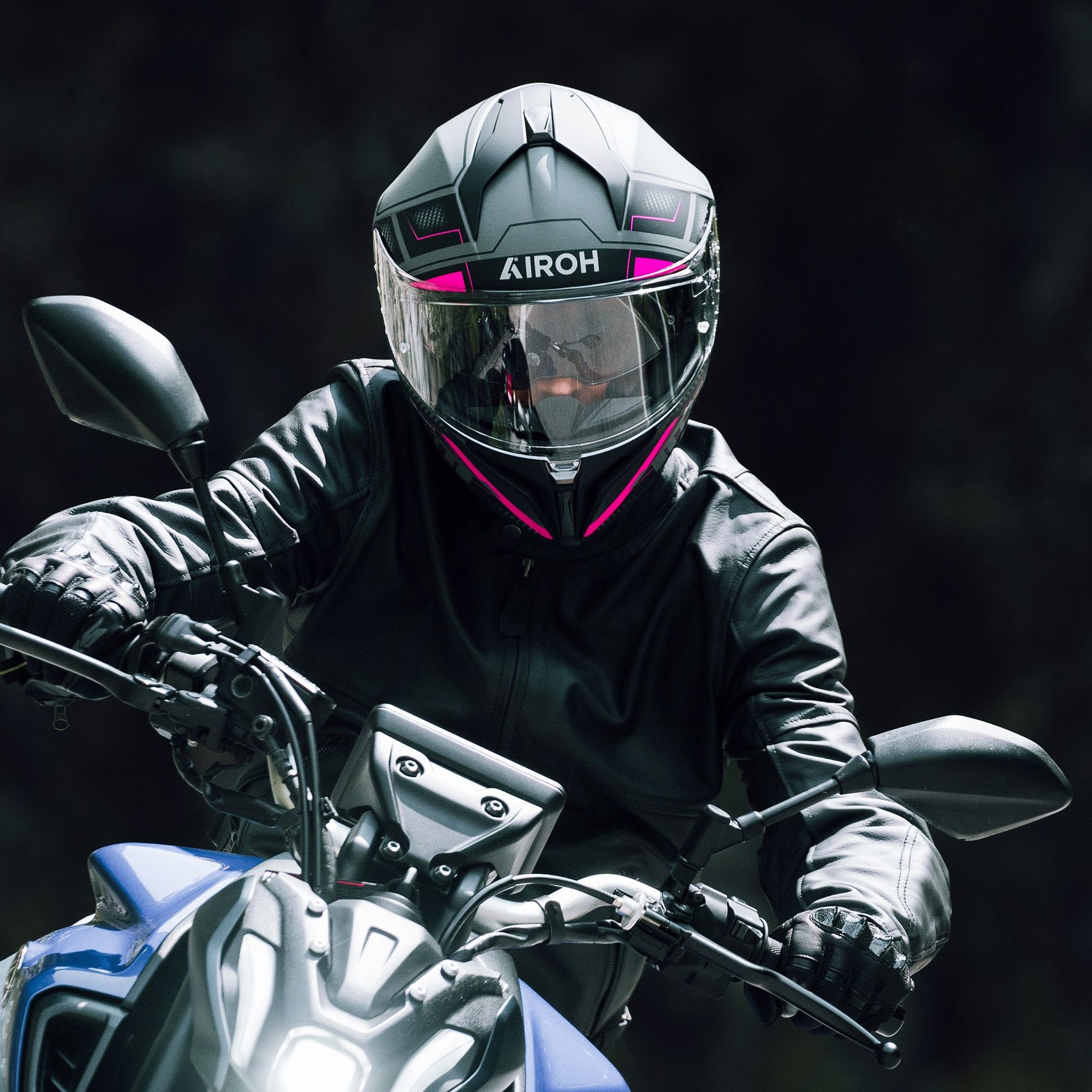 Airoh Matryx Motocycle Helmet - Rocket Pink Matt ECE 2206