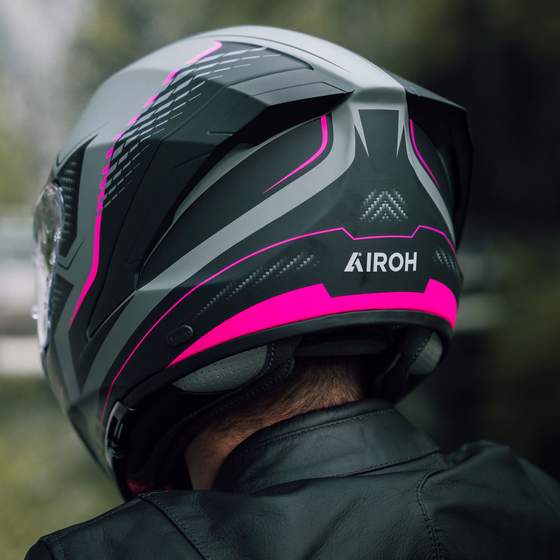 Airoh Matryx Motocycle Helmet - Rocket Pink Matt ECE 2206