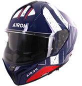 Airoh Matryx Motocycle Helmet - Scope Blue/Red Gloss Matt ECE 2206