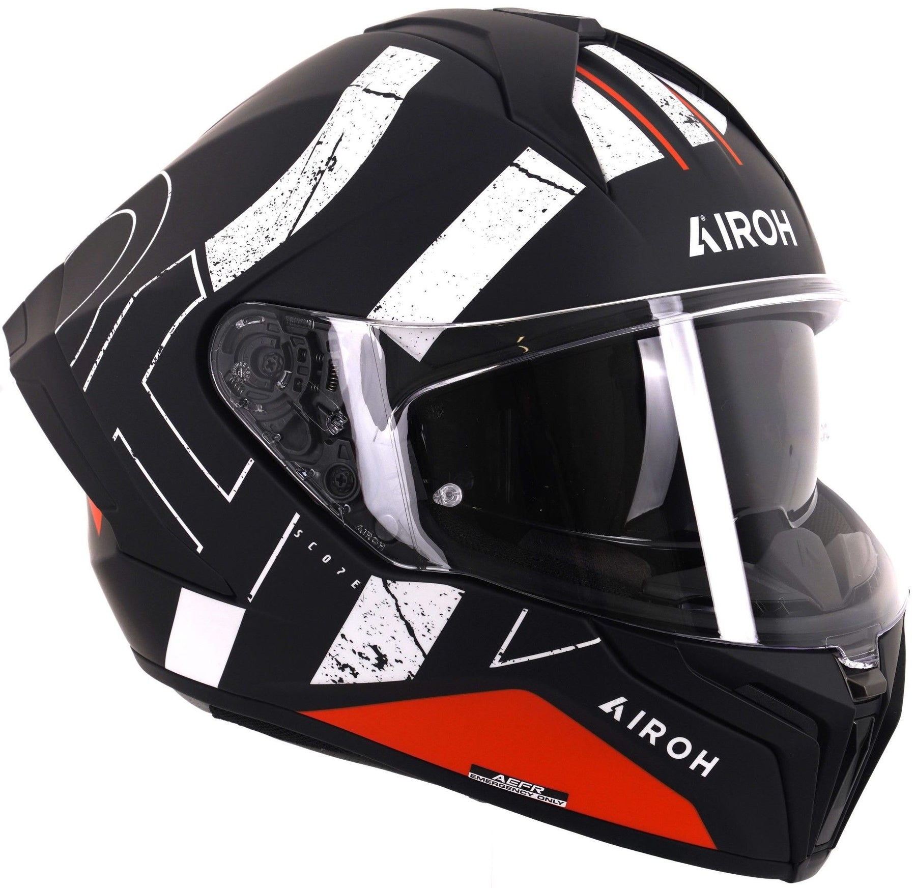 Airoh Matryx Motocycle Helmet - Scope Orange Matt ECE 2206