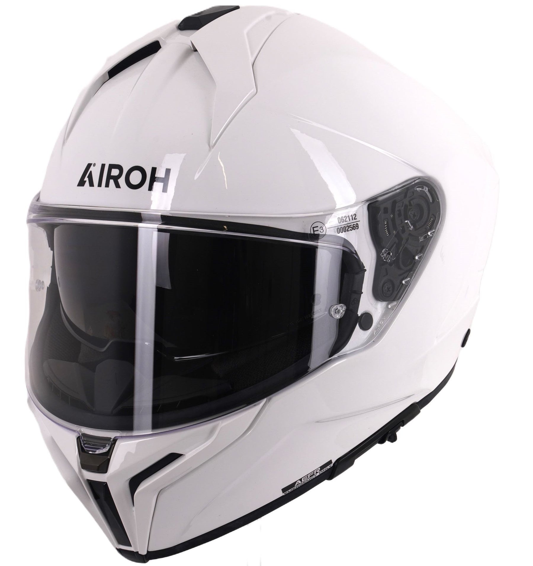 Airoh Matryx Motocycle Helmet - White Gloss ECE 2206