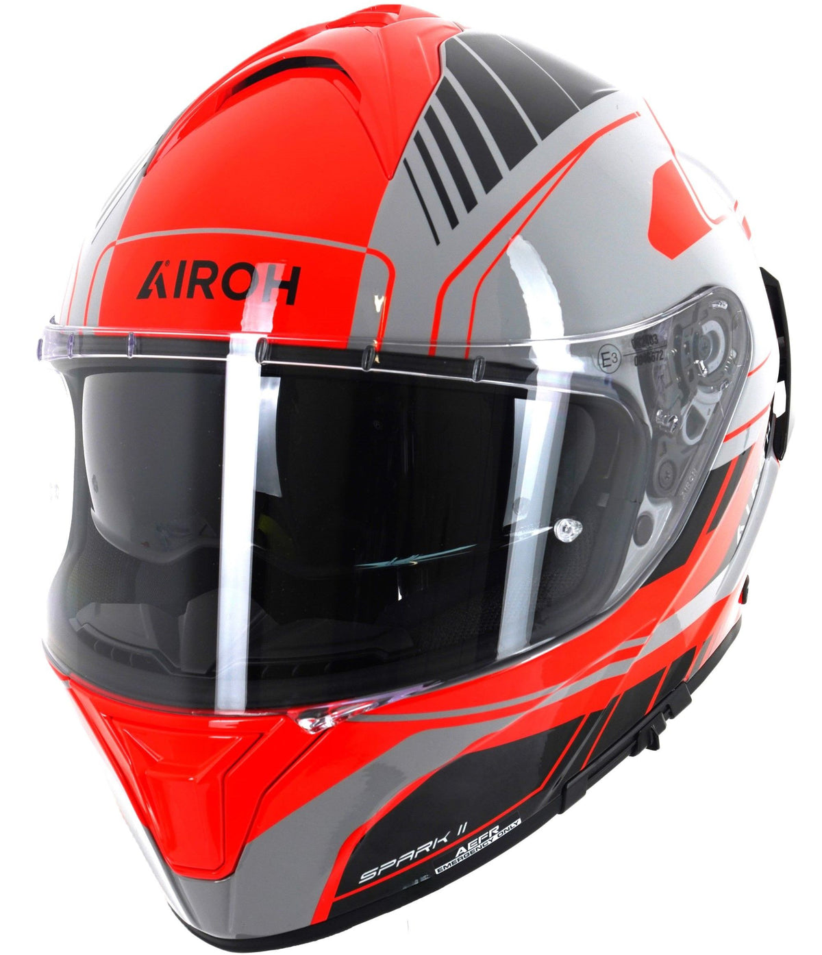 Airoh Spark 2 Chrono Full Face Motorcycle Motorbike Helmet - Orange Gloss ECE 2206