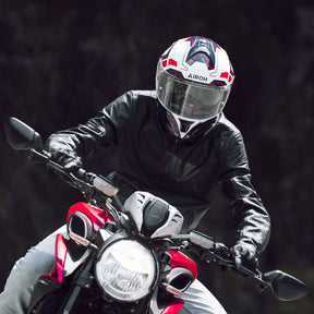 Airoh Spark 2 Motorcycle Helmet - Dart Blue/Red Gloss ECE 2206