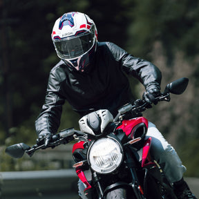 Airoh Spark 2 Motorcycle Helmet - Dart Blue/Red Gloss ECE 2206