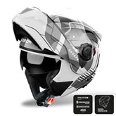 Airoh Specktre Flip-Front Motorcycle Helmet - Groove Grey Gloss ECE 2206