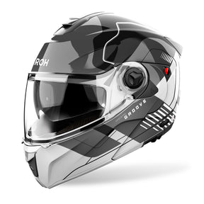 Airoh Specktre Flip-Front Motorcycle Helmet - Groove Grey Gloss ECE 2206