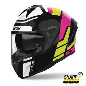 Airoh Spark 2 Full Face Motorcycle Motorbike Helmet - Lively Mint Gloss ECE 2206