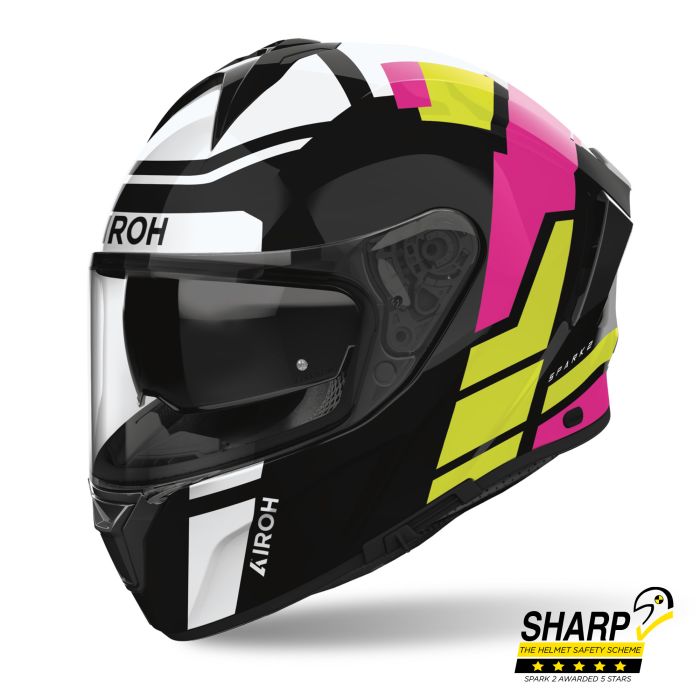 Airoh Spark 2 Full Face Motorcycle Motorbike Helmet - Lively Mint Gloss ECE 2206