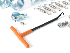 Lambretta Series 1-3 Li GP SX TV BGM PRO Clubman Exhaust Flange, Bracket, Springs & Hook Kit