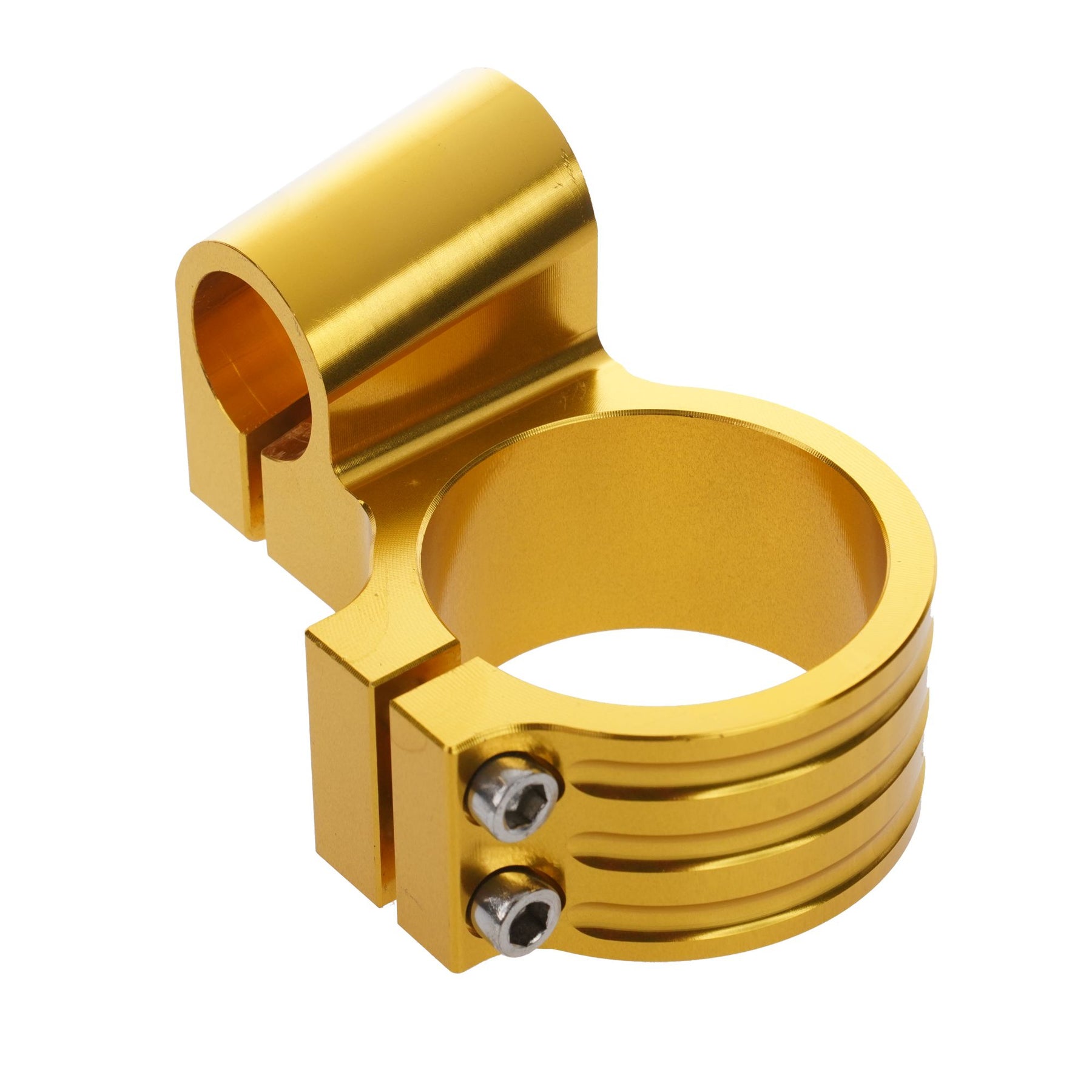 Bike It 48mm High Gold Clip-On Bar Kit Motorcycle Sportbike Clipons