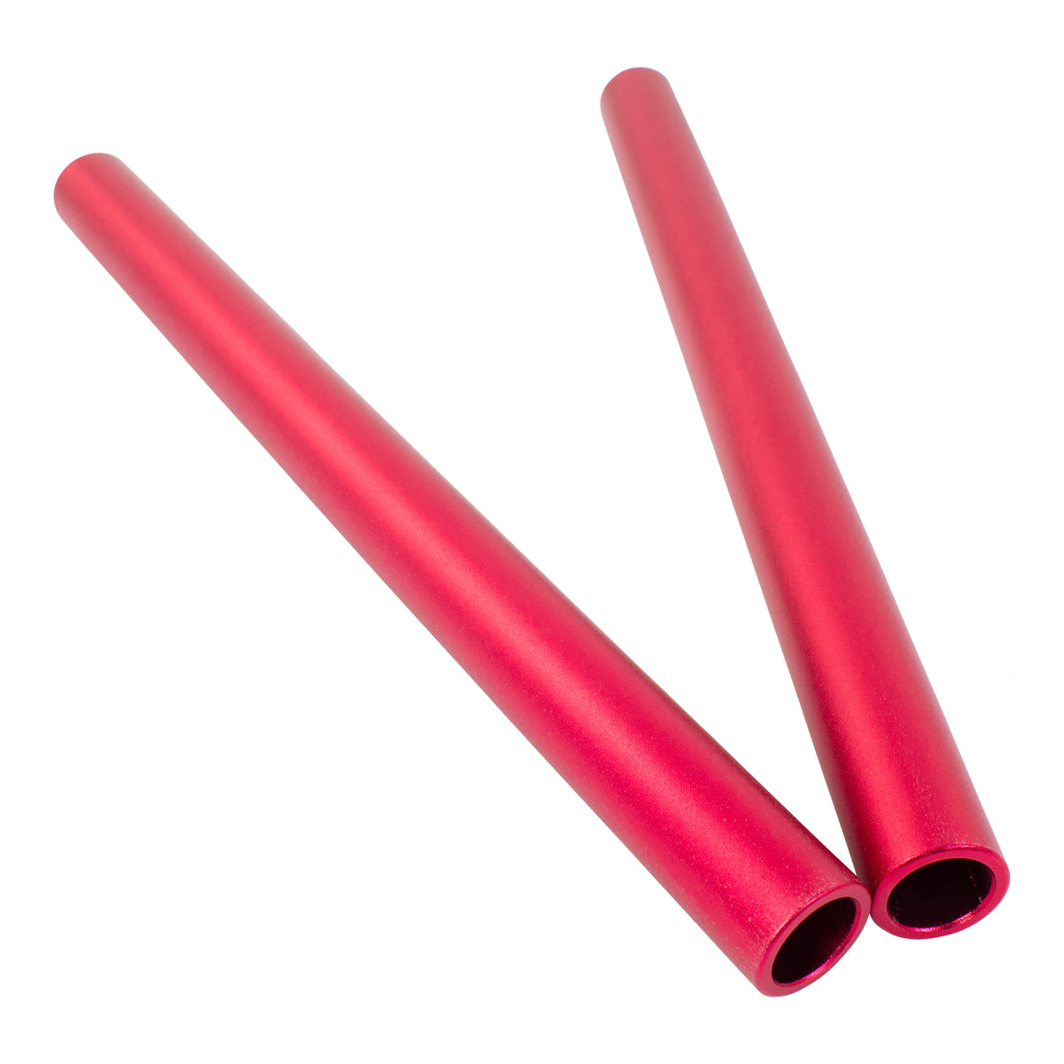 Bike It 280mm Clip-On Handlebar Tubes Matt Red Motorcycle Pair