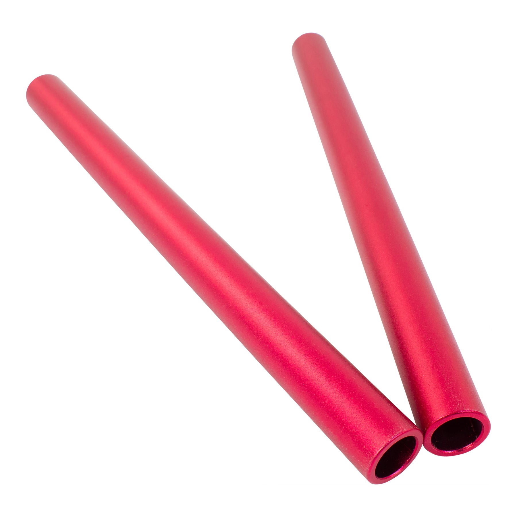 Bike It 280mm Clip-On Handlebar Tubes Matt Red Motorcycle Pair
