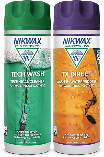 Nikwax TX Direct Wash In Tech Wash Re Proofing Larger 2x 300ml Twin Pack