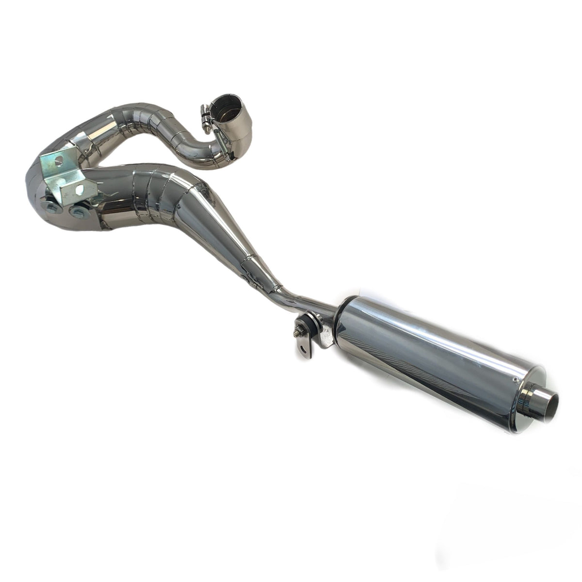 Vespa PX200 P200 Sterling Expansion Performance Exhaust - Right Hand - Stainless Steel