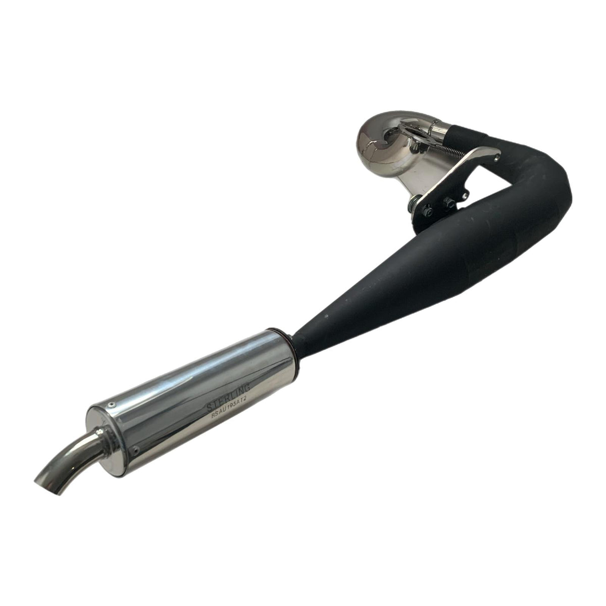 Lambretta Series 3 TS1 Imola Monza Sterling Performance Exhaust - Black